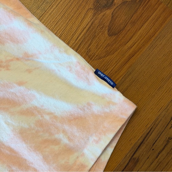 Disney Pink/White Long Sleeve Spirit Jersey Gold Sparkle Print Size Medium READ - Picture 7 of 13